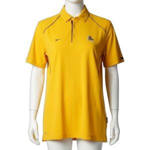 Nike Arizona State Sun Devils Authentic Polo Shirt Yellow Golf Polo NCAA Dri-Fit